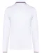 K280 - Heren polo van piquétricot met lange mouwen White / Navy / Red