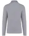 K280 - Heren polo van piquétricot met lange mouwen Oxford Grey / Navy / White