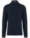 K280 - Heren polo van piquétricot met lange mouwen Navy / Red / White