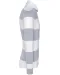 K285 - Gestreepte uniseks polo lange mouwen Oxford Grey / White Stripes