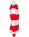 K285 - Gestreepte uniseks polo lange mouwen Red / White Stripes