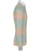 K285 - Gestreepte uniseks polo lange mouwen Sage / Light Sand Stripes