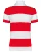K286 - Gestreepte uniseks polo korte mouwen Red / White Stripes