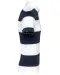 K286 - Gestreepte uniseks polo korte mouwen Navy / White Stripes