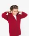 NS405 - Ecologische kindersweater met rits en capuchon Black