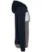 K4016 - Driekleurige unisex sweater met capuchon Navy / White / Basalt Grey