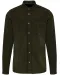 K599 - Heren overhemd met lange mouwen in ribfluweel Washed Dusky Khaki