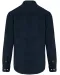 K599 - Heren overhemd met lange mouwen in ribfluweel Washed dark navy