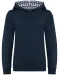 K4014 - Unisex kindersweater met contrasterende capuchon met motief Navy / Mariniere