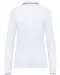 K281 - Dames polo van piquétricot met lange mouwen White / Navy / Red