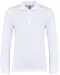 K269 - Kinderpolo lange mouwen White