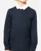 K214 - Kinder-rugbypolo Navy / White