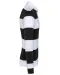 K285 - Gestreepte uniseks polo lange mouwen Black / White Stripes