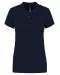 K255 - Piqué-damespolo korte mouwen Navy
