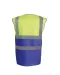 YHVW122 - Tweekleurig veiligheidshesje Hi Vis Yellow / Royal Blue