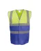 YHVW122 - Tweekleurig veiligheidshesje Hi Vis Yellow / Royal Blue
