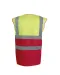 YHVW122 - Tweekleurig veiligheidshesje Hi Vis Yellow / Red