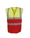 YHVW122 - Tweekleurig veiligheidshesje Hi Vis Yellow / Red