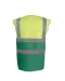 YHVW122 - Tweekleurig veiligheidshesje Hi Vis Yellow / Paramedic Green