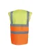 YHVW122 - Tweekleurig veiligheidshesje Hi Vis Yellow / Orange