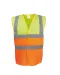 YHVW122 - Tweekleurig veiligheidshesje Hi Vis Yellow / Orange