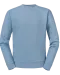 RU262M - Authentic Sweater met ronde hals Mineral Blue