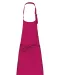K895 - Katoenen schort zonder zak Fuchsia