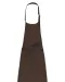K895 - Katoenen schort zonder zak Chocolate