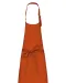 K895 - Katoenen schort zonder zak Burnt Orange