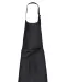 K895 - Katoenen schort zonder zak Black Denim