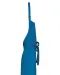 K895 - Katoenen schort zonder zak Tropical Blue