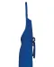 K895 - Katoenen schort zonder zak Royal Blue