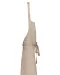 K895 - Katoenen schort zonder zak Beige