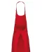 K895 - Katoenen schort zonder zak Red