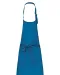K895 - Katoenen schort zonder zak Tropical Blue