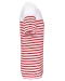 K3033 - Marine-t-shirt ronde hals Bio heren White / Red Stripe