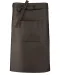 K887 - Katoenen lang schort Dark Grey