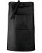 K887 - Katoenen lang schort Black