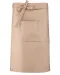 K887 - Katoenen lang schort Beige