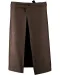 K887 - Katoenen lang schort Chocolate
