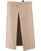 K887 - Katoenen lang schort Beige