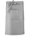 K887 - Katoenen lang schort Light Grey