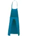 K890 - Schort van Polykatoen met zak Tropical Blue