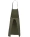 K890 - Schort van Polykatoen met zak Light khaki