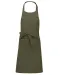 K890 - Schort van Polykatoen met zak Light khaki