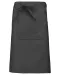 K897 - Polykatoen lang schort Dark Grey