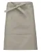 K899 - Polykatoen halflang schort Beige