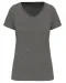 K3003 - Dames-t-shirt Supima® V-hals korte mouwen Grey Heather