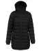 K6129 - Lichte damesparka met capuchon Black