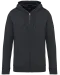 NS402 - Ecologische uniseks sweater met capuchon en rits Iron Grey